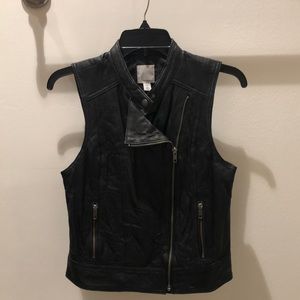 Leather vest